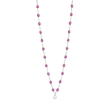 Gigi Clozeau - Collier galaxy Gigi Suprême, or blanc, 1 diamant, 42 cm