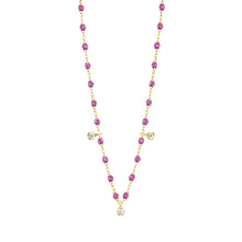 Gigi Clozeau - Collier galaxy Gigi Suprême, or jaune, 3 diamants, 45 cm