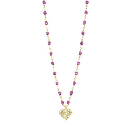 Gigi Clozeau - Collier galaxy In Love, diamants, or jaune, 42 cm