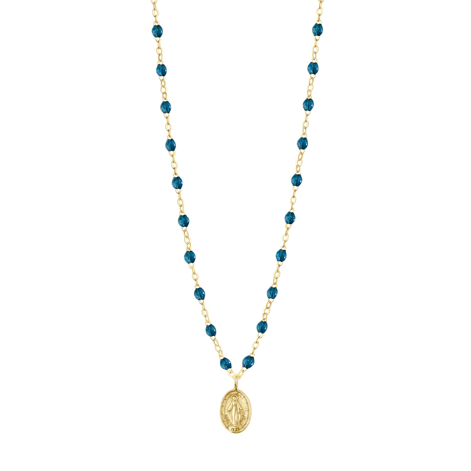 Gigi Clozeau - Collier jungle Madone, or jaune, 42 cm 