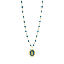 Gigi Clozeau - Collier jungle Petite Madone Suprême diamants, or jaune, 42 cm