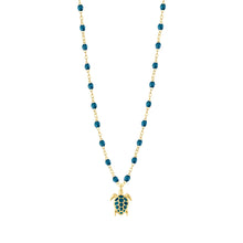 Gigi Clozeau - Collier jungle Tortue, or jaune, 42 cm