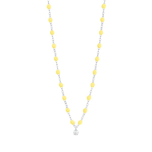 Gigi Clozeau - Collier mimosa Gigi Suprême, Diamant, or blanc, 42 cm