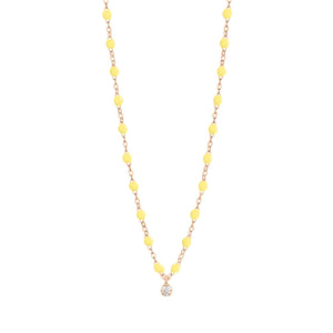 Gigi Clozeau - Collier mimosa Gigi Suprême, Diamant, or rose, 42 cm