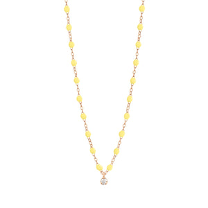 Gigi Clozeau - Collier mimosa Gigi Suprême, Diamant, or rose, 42 cm