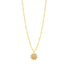 Gigi Clozeau - Collier mimosa Lucky Sun, Diamants, or jaune, 42 cm