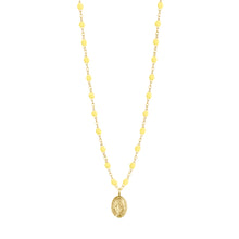 Gigi Clozeau - Collier mimosa Madone, or jaune, 42 cm 