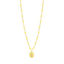 Gigi Clozeau - Collier mimosa Madone résinée, or jaune, 42 cm