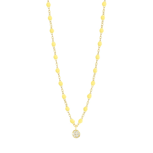 Gigi Clozeau - Collier mimosa Puce, Diamants, or jaune, 42 cm