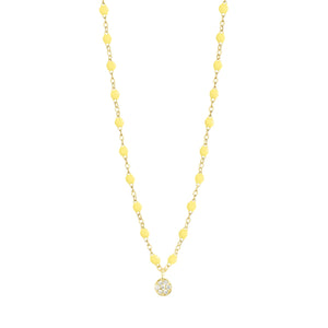 Gigi Clozeau - Collier mimosa Puce, Diamants, or jaune, 42 cm