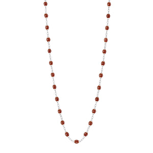 Gigi Clozeau - Collier moka Classique Gigi, or blanc, 42 cm