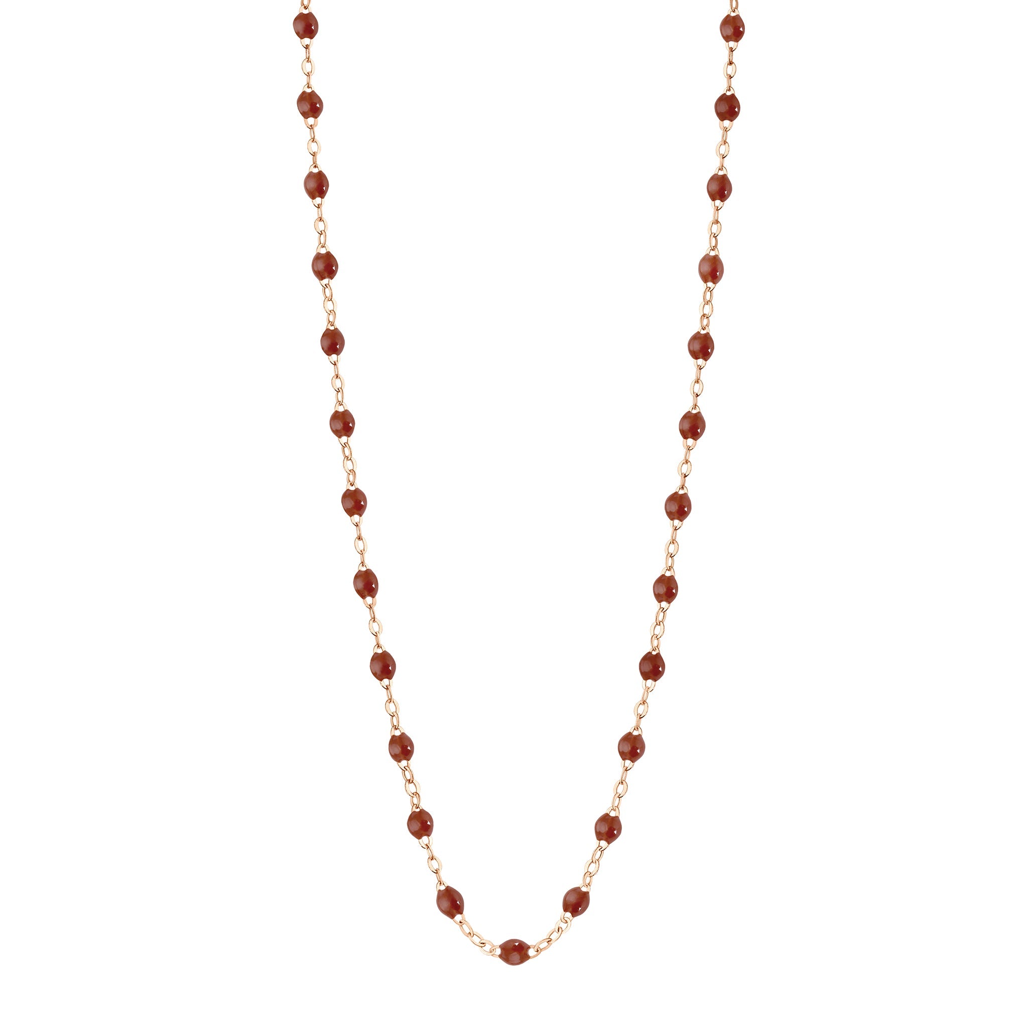Gigi Clozeau - Collier moka Classique Gigi, or rose, 50 cm