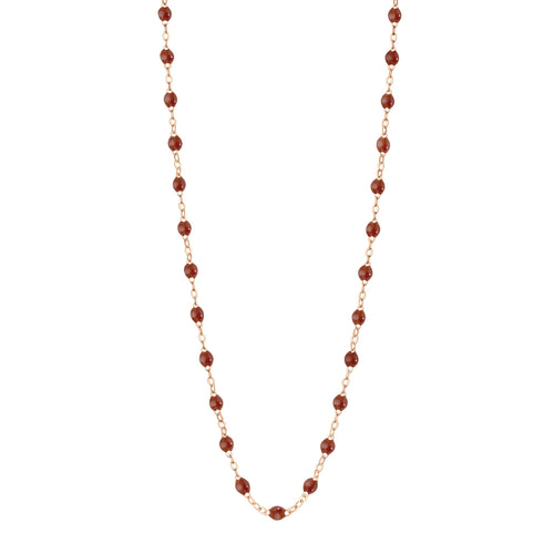Gigi Clozeau - Collier moka Classique Gigi, or rose, 50 cm