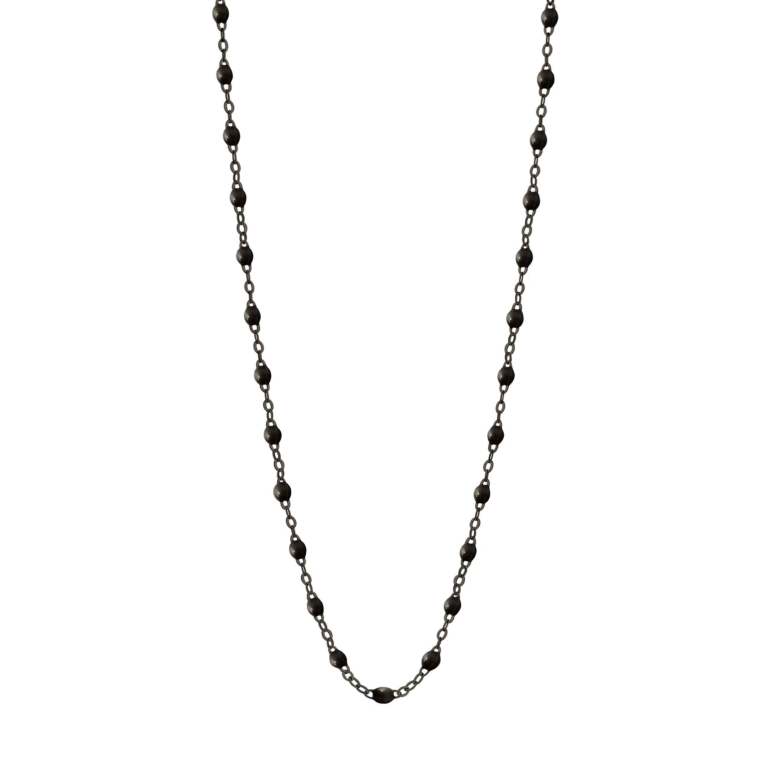 Gigi Clozeau - Collier noir Classique Gigi, or noir, 50 cm