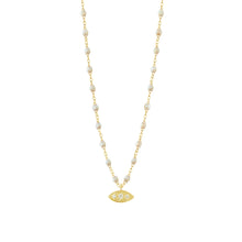 Gigi Clozeau - Collier opale Clin d’œil diamants, or jaune, 42 cm