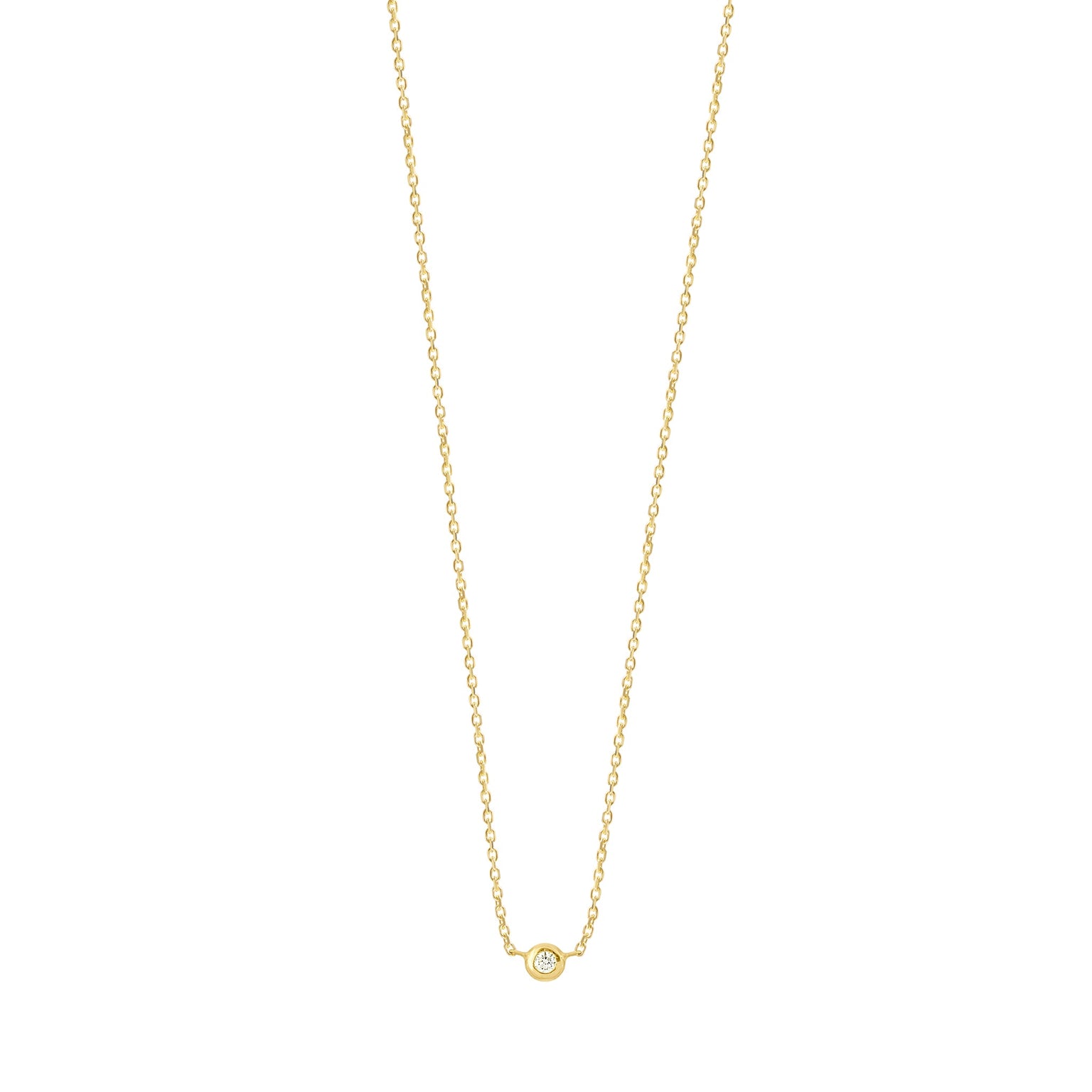 Gigi Clozeau - Collier Pure Gigi Dot, or blanc, diamant, 40 cm