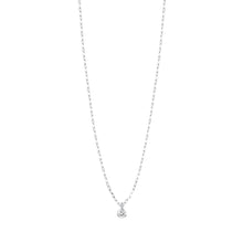 Gigi Clozeau - Collier Pure Gigi Suprême, or blanc, 1 diamant, 42 cm