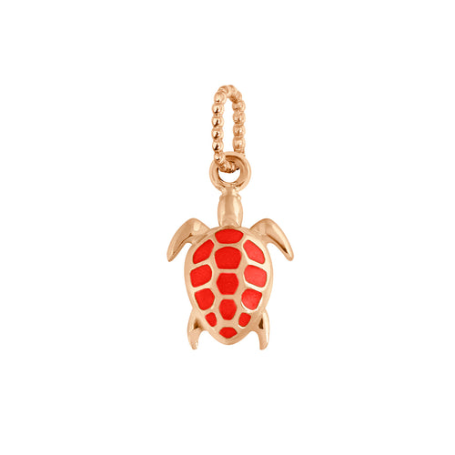 Gigi Clozeau - Pendentif corail Tortue, or rose