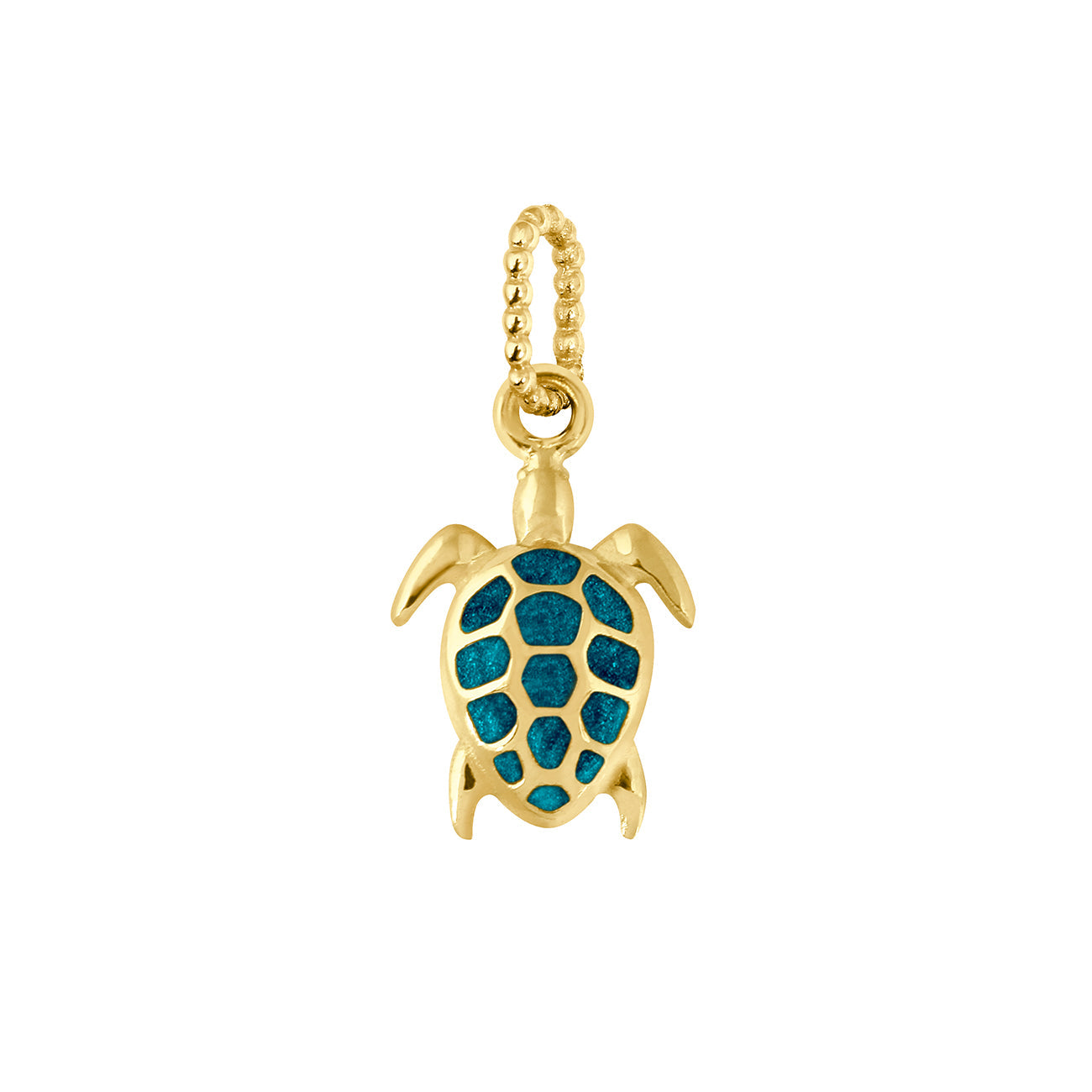 Pendentif jungle Tortue, or jaune – Gigi Clozeau créateur de bijoux