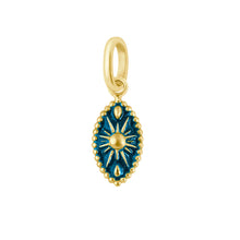 Gigi Clozeau - Pendentif Karma résine jungle, or jaune, 42 cm