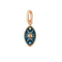 Gigi Clozeau - Pendentif Karma résine jungle, or rose, 42 cm