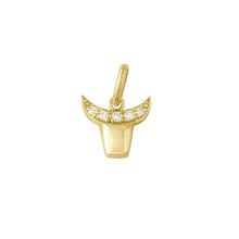 Gigi Clozeau - Pendentif Taureau, or jaune, diamants