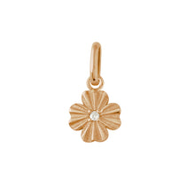 Gigi Clozeau - Pendentif Trèfle Lumière, diamant, or rose
