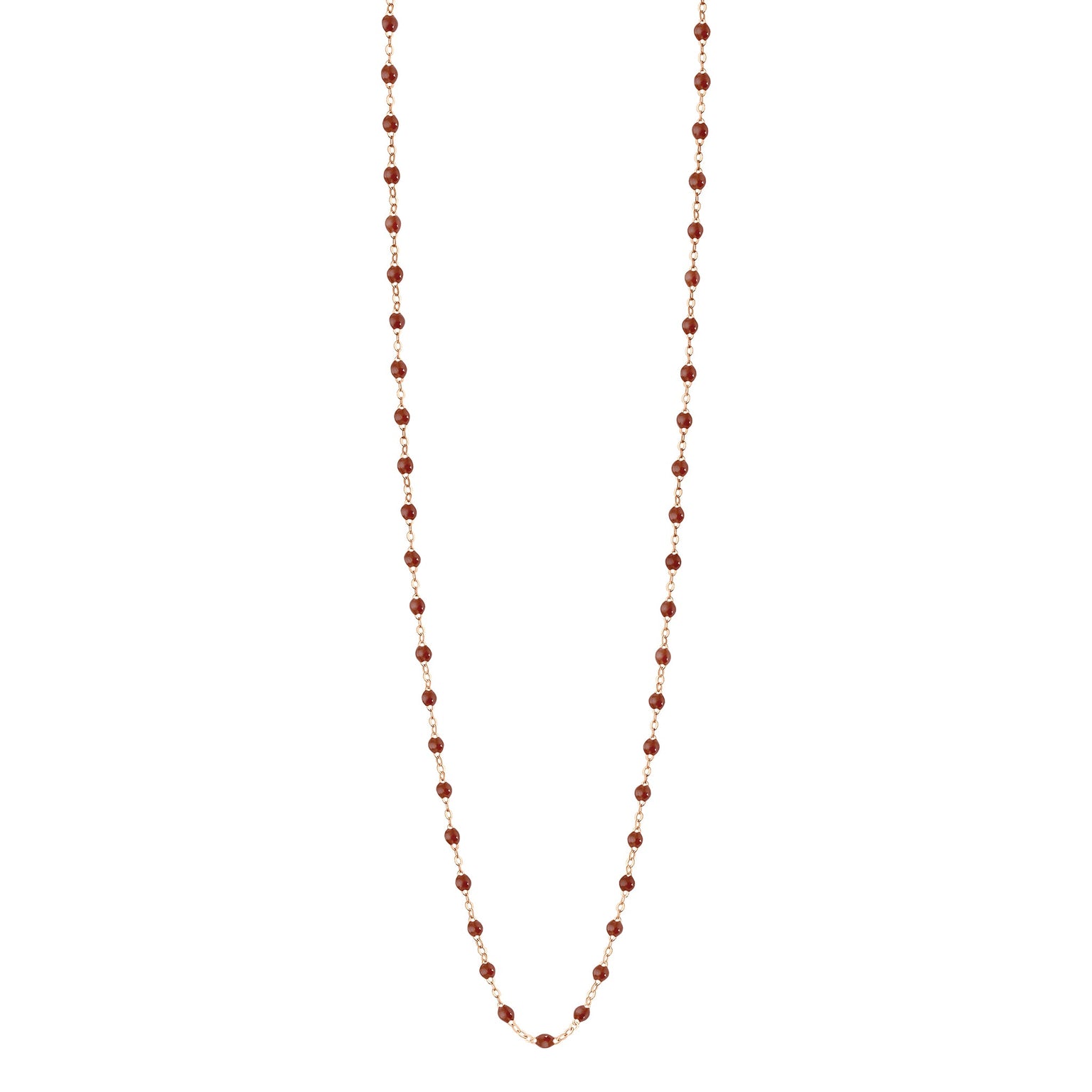 Gigi Clozeau - Sautoir moka Classique Gigi, or rose, 86 cm