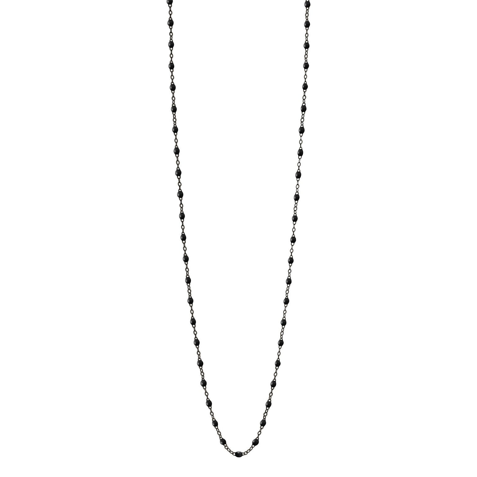 Gigi Clozeau - Sautoir noir Classique Gigi, or noir, 86 cm