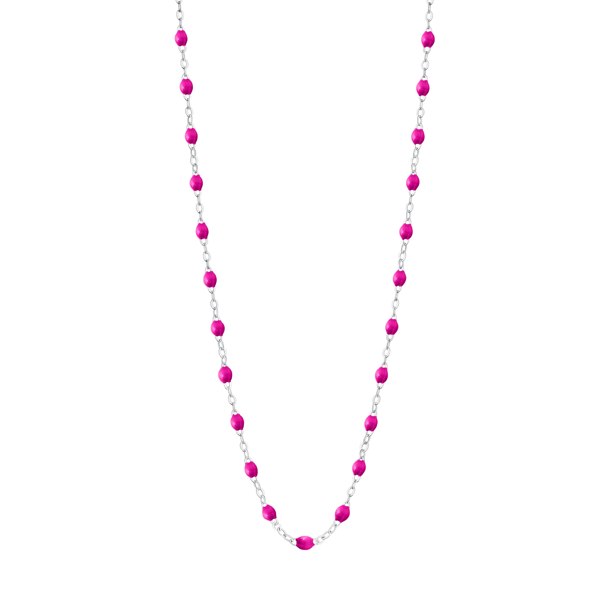 Gigi Clozeau - Collier bonbon Classique Gigi, or blanc, 42 cm