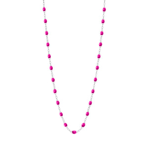 Gigi Clozeau - Collier bonbon Classique Gigi, or blanc, 42 cm