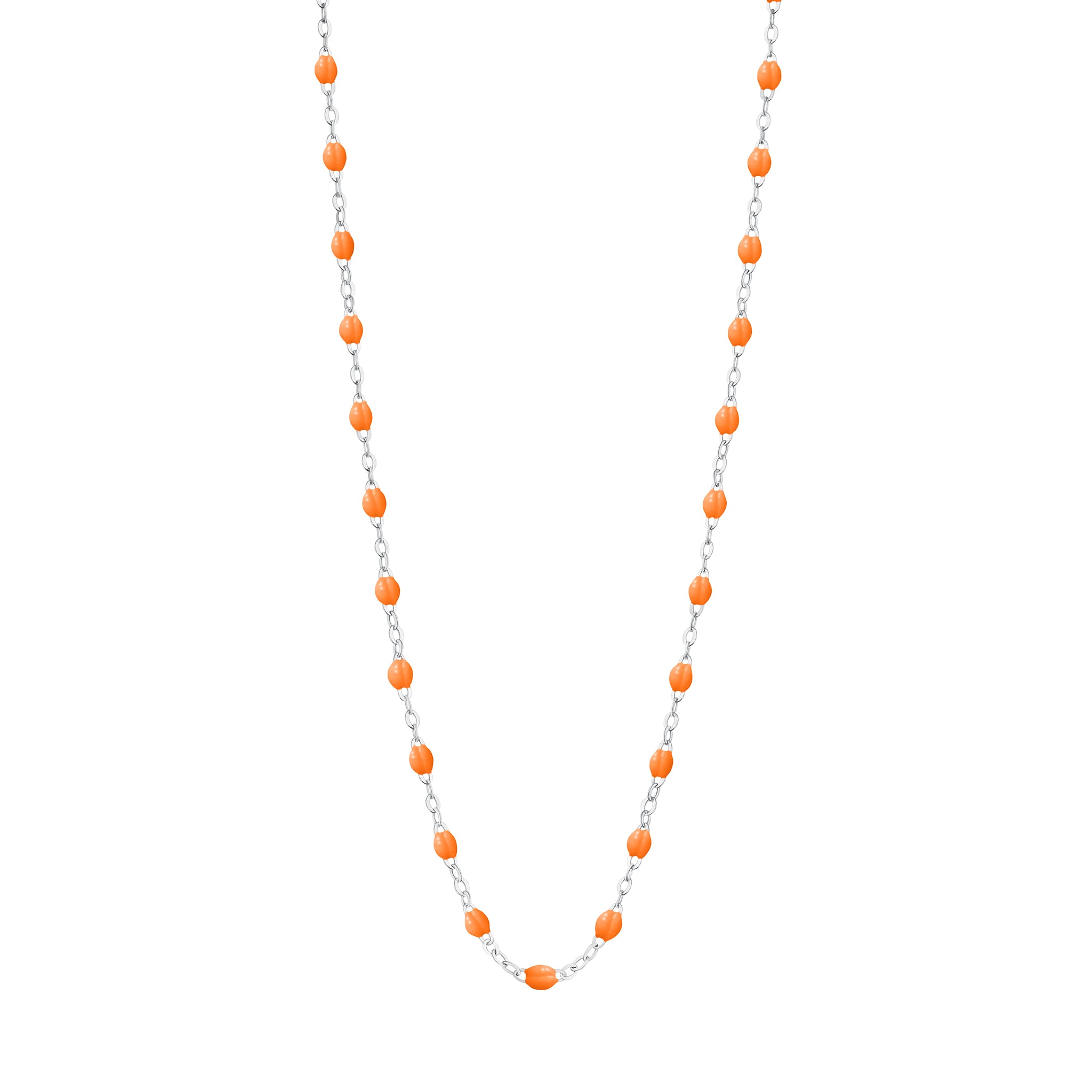 Gigi Clozeau - Collier mandarine Classique Gigi, or blanc, 42 cm