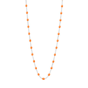 Gigi Clozeau - Collier mandarine Classique Gigi, or blanc, 42 cm