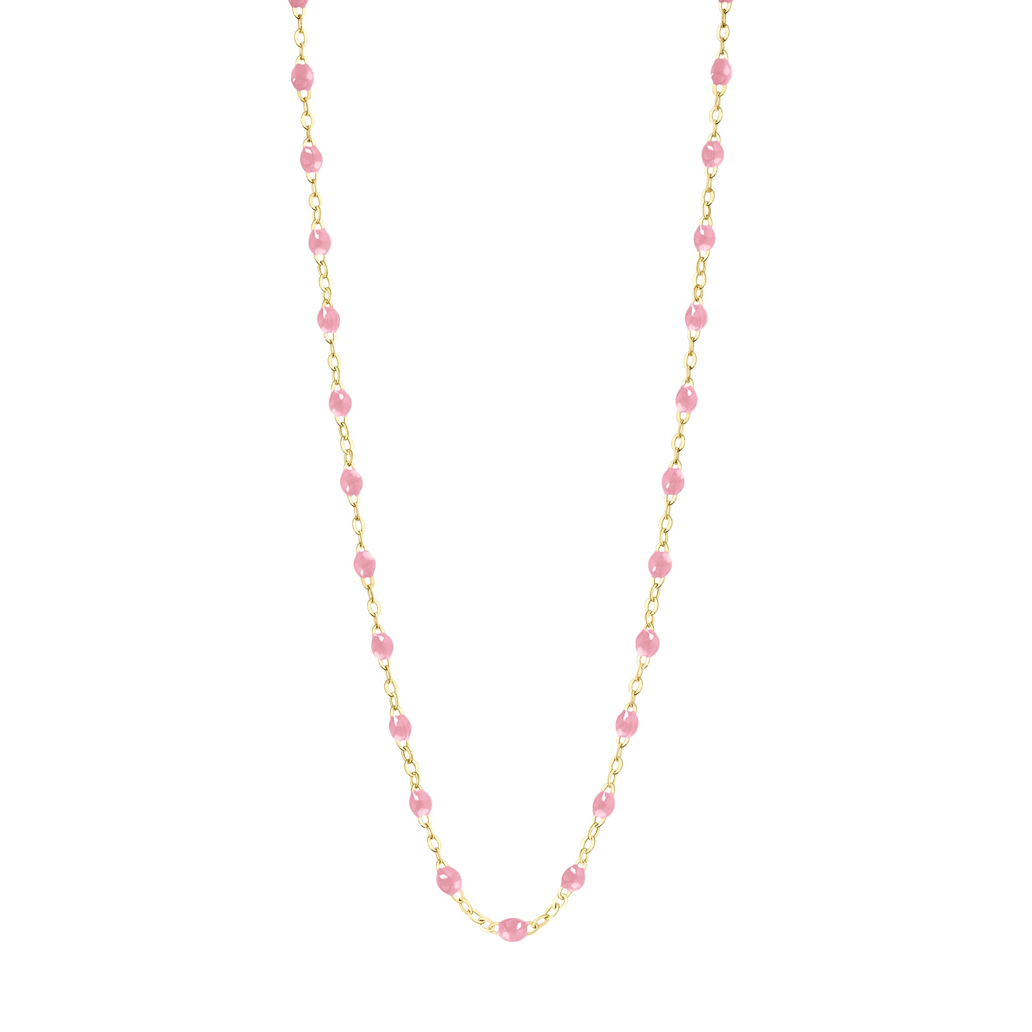 Gigi Clozeau - Collier fuchsia Classique Gigi, or jaune, 42 cm