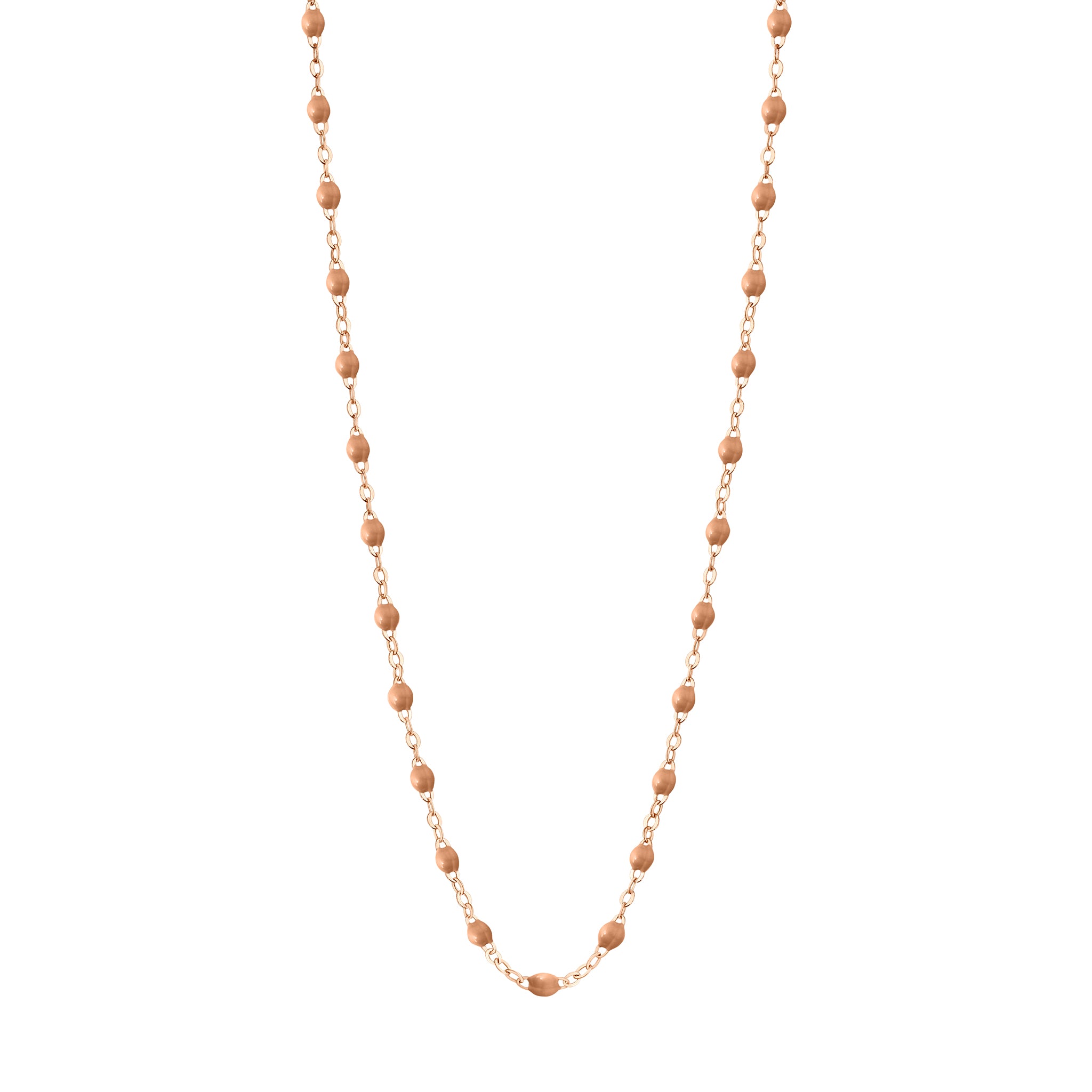 Gigi Clozeau - Collier caramel Classique Gigi, or rose, 45 cm