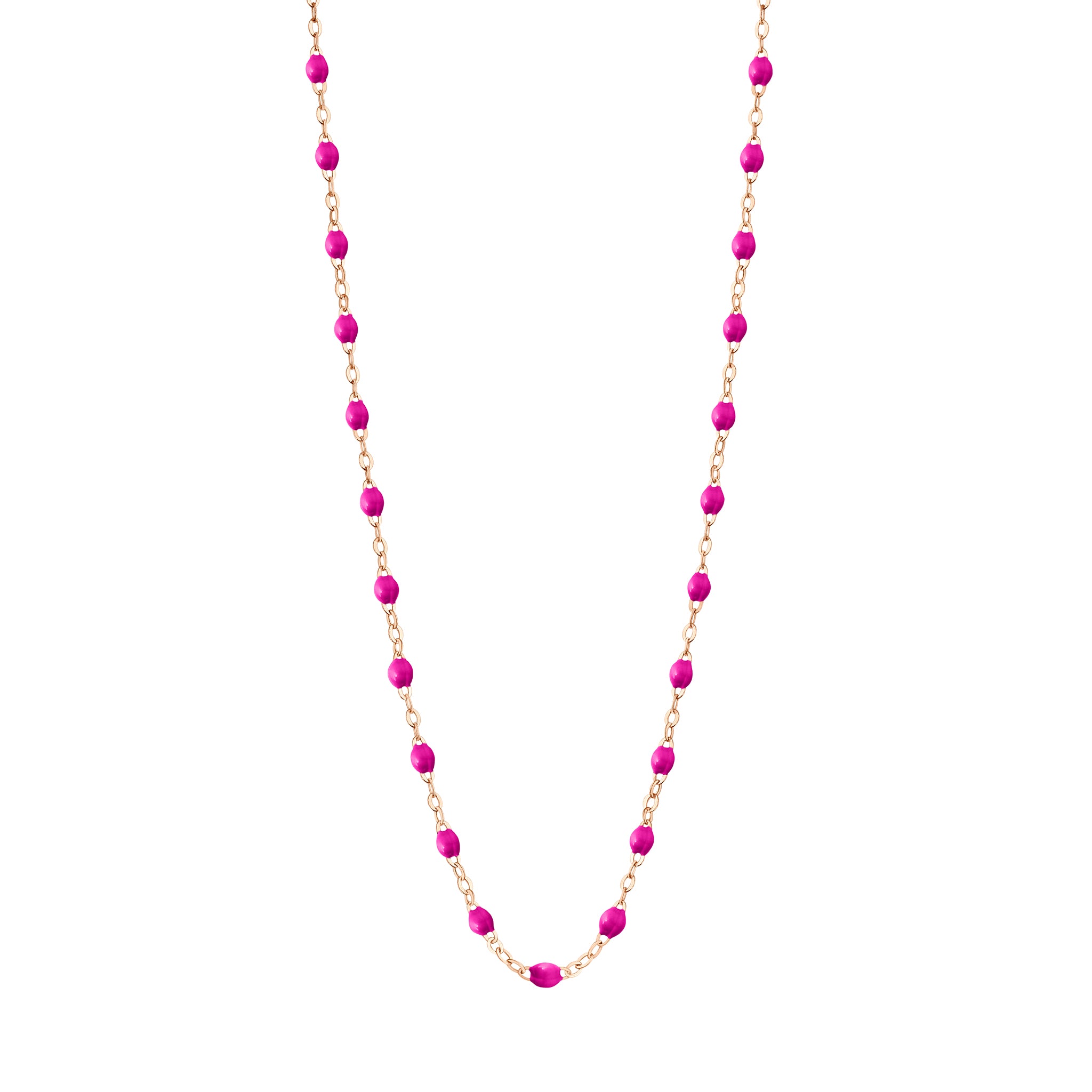 Gigi Clozeau - Collier bonbon Classique Gigi, or rose, 42 cm