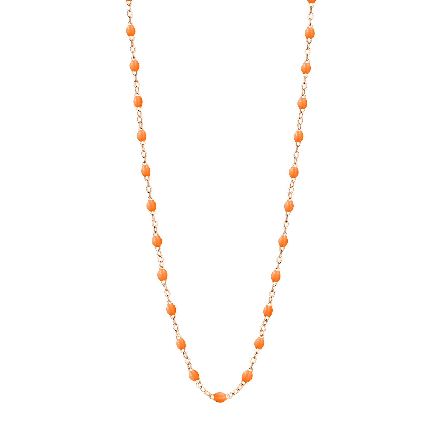 Gigi Clozeau - Collier mandarine Classique Gigi, or rose, 50 cm