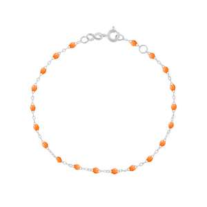 Gigi Clozeau - Bracelet mandarine Classique Gigi, or blanc, 19 cm