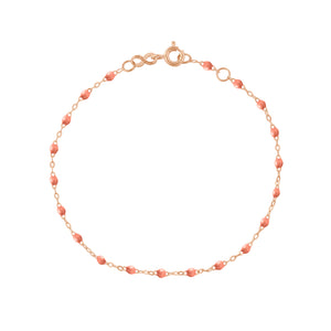 Gigi Clozeau - Bracelet saumon Classique Gigi, or rose, 18 cm