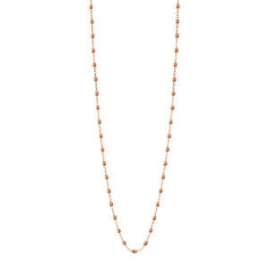 Gigi Clozeau - Sautoir caramel Classique Gigi, or rose, 86 cm