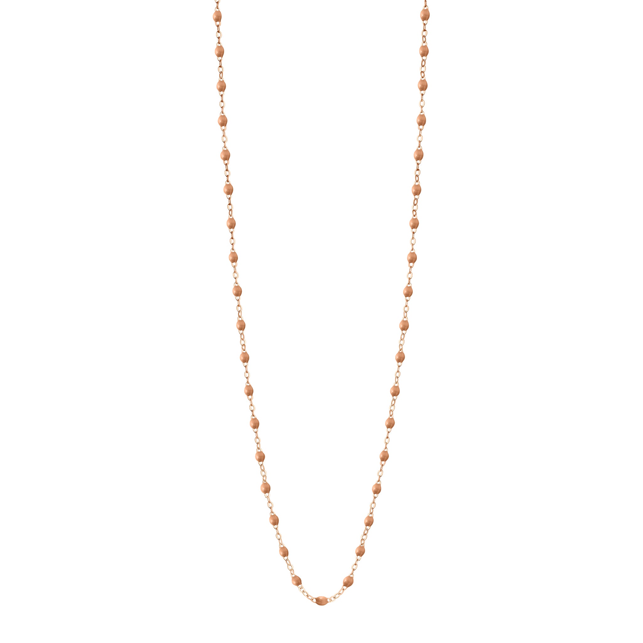 Gigi Clozeau - Sautoir caramel Classique Gigi, or rose, 60 cm