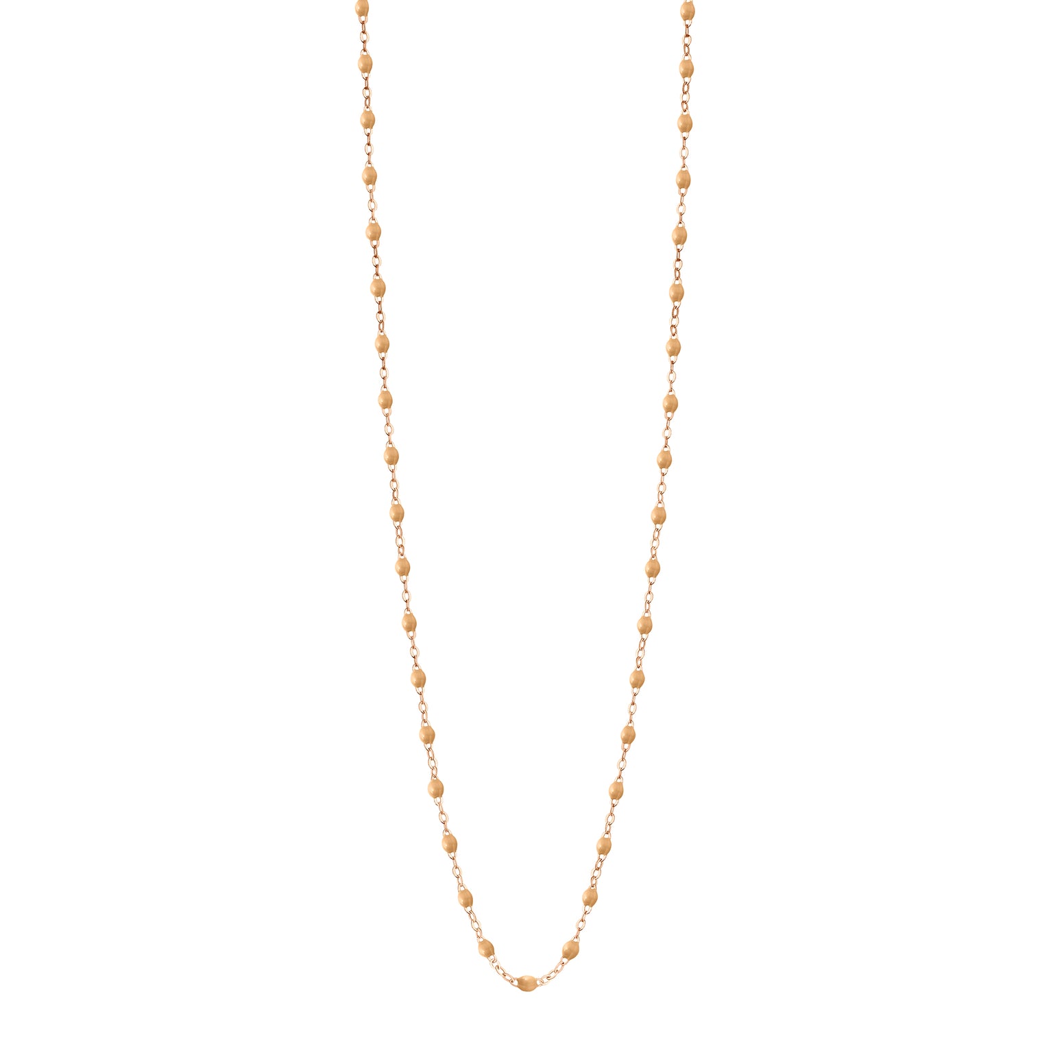 Gigi Clozeau - Sautoir nude Classique Gigi, or rose, 86 cm