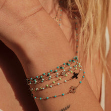 Gigi Clozeau - Bracelet jade Croix, or jaune, 17cm