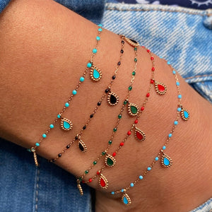 Gigi Clozeau bracelet turquoise vert collection lucky Cashmere