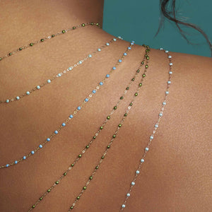 Gigi Clozeau - Collier quartz Classique Gigi, or rose, 60 cm