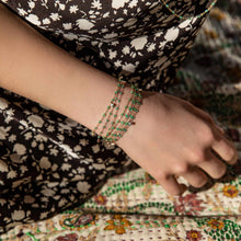 Gigi Clozeau - Bracelet menthe Gigi Suprême, or jaune, 1 diamant, 17 cm