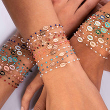 Gigi Clozeau - Bracelet jade Madone or rose, 17 cm