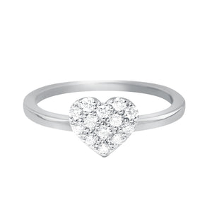 Gigi Clozeau - Bague In Love, diamants, or blanc, T 54