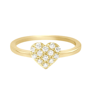 Gigi Clozeau - Bague In Love, diamants, or jaune, T 49