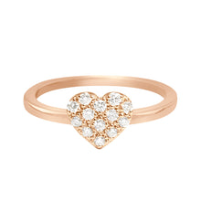 Gigi Clozeau - Bague In Love, diamants, or rose, T 49